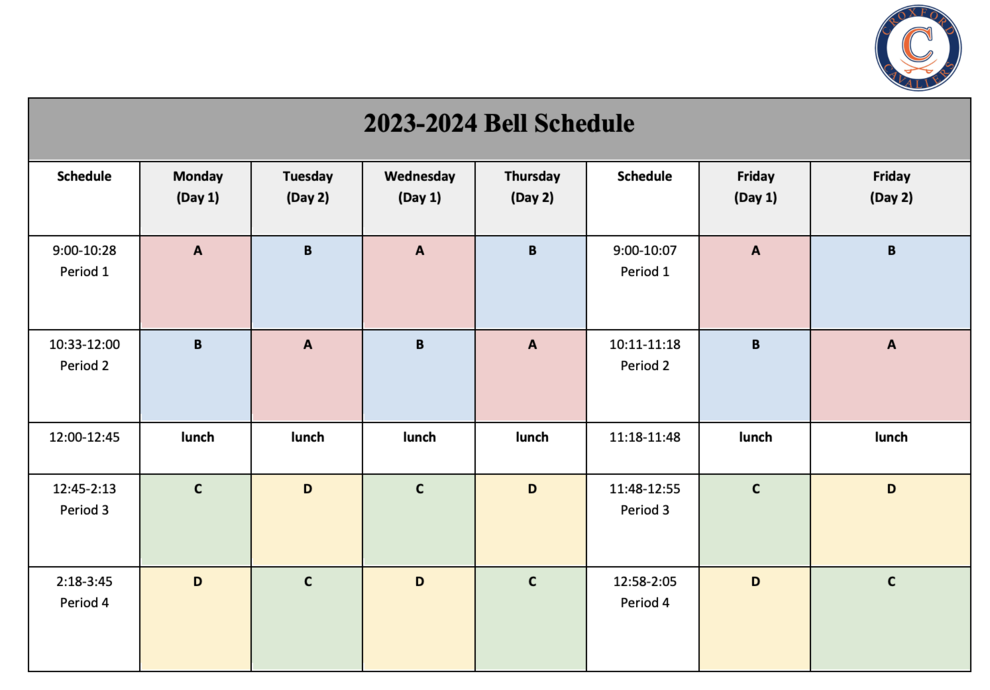 2023-34 Bell Schedule